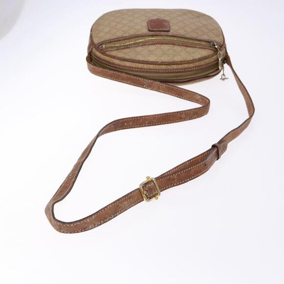 CELINE Macadam Canvas Shoulder Bag Pvc Beige Gold - Picture 7 of 13